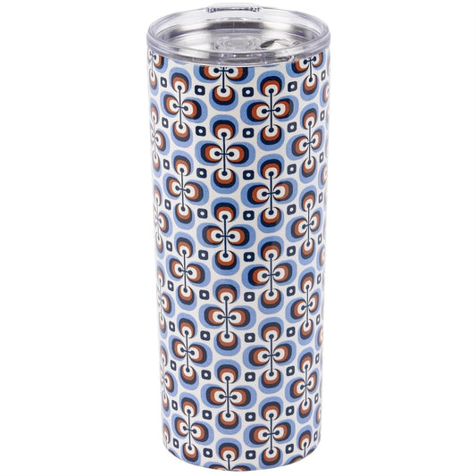 Retro Flower Coffee Tumbler