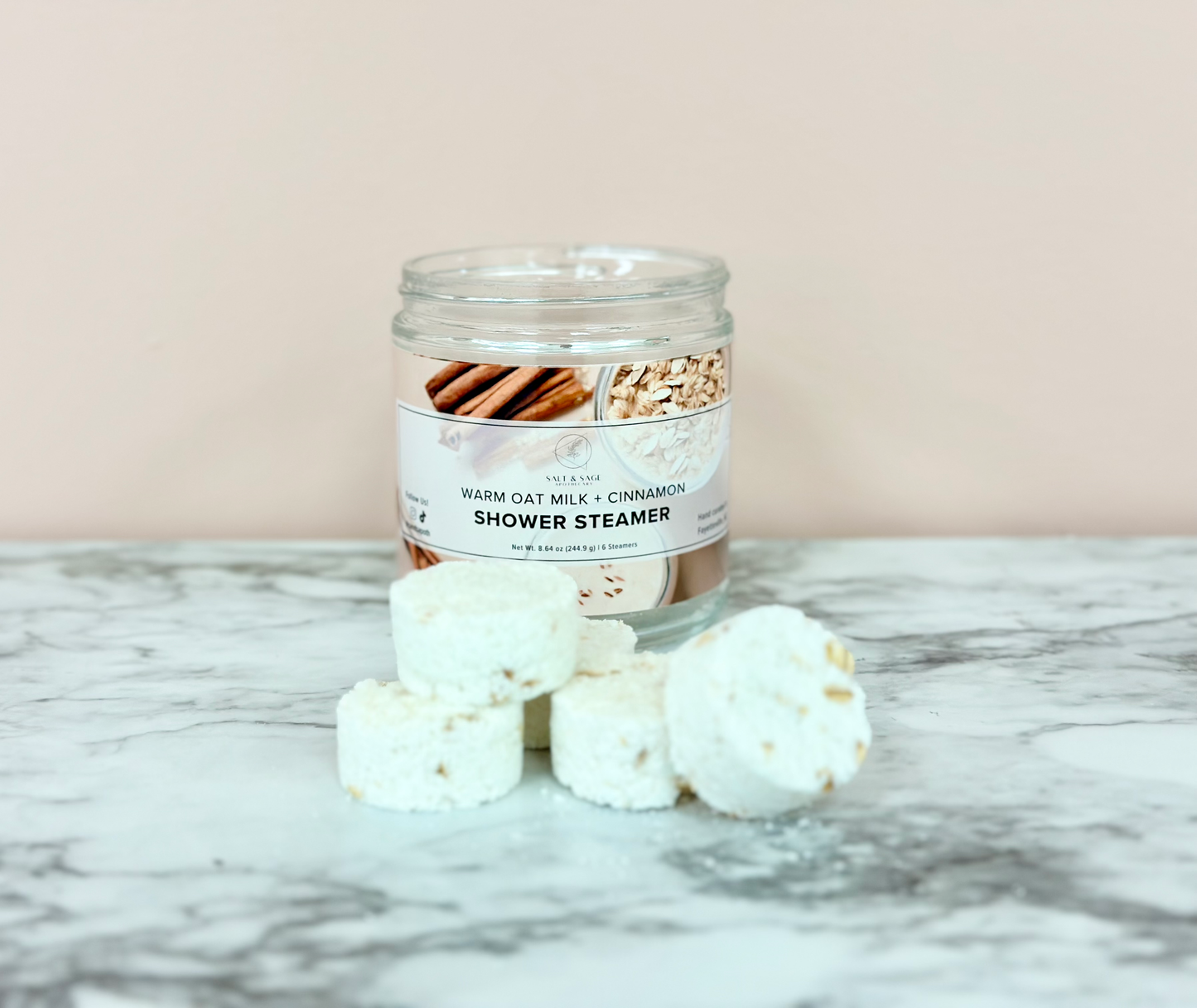Warm Oat Milk + Cinnamon Shower Steamers- Regular