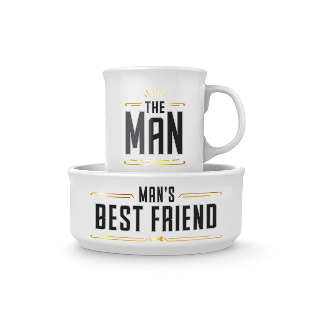 Man's Best Friend Mug and Dog Bowl Set