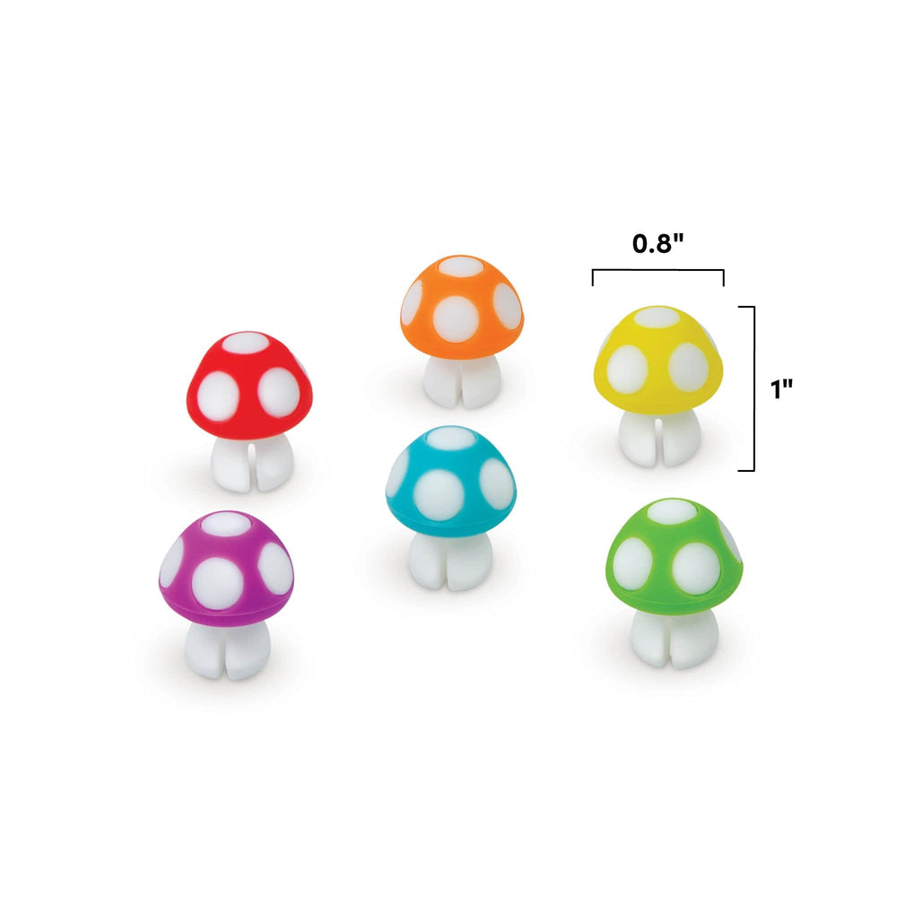 Tiny Toadstools Reusable Drink Markers