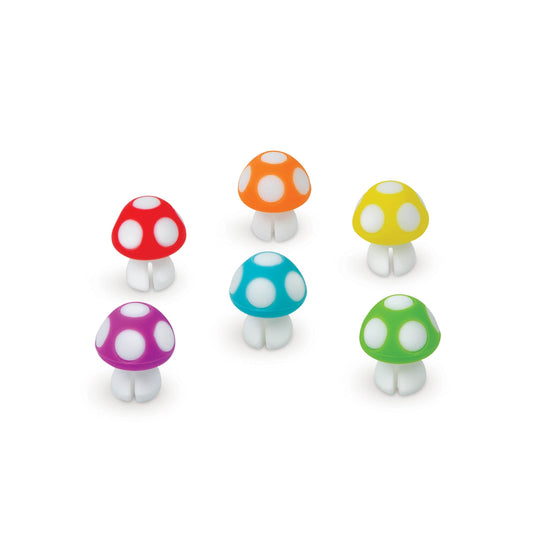 Tiny Toadstools Reusable Drink Markers