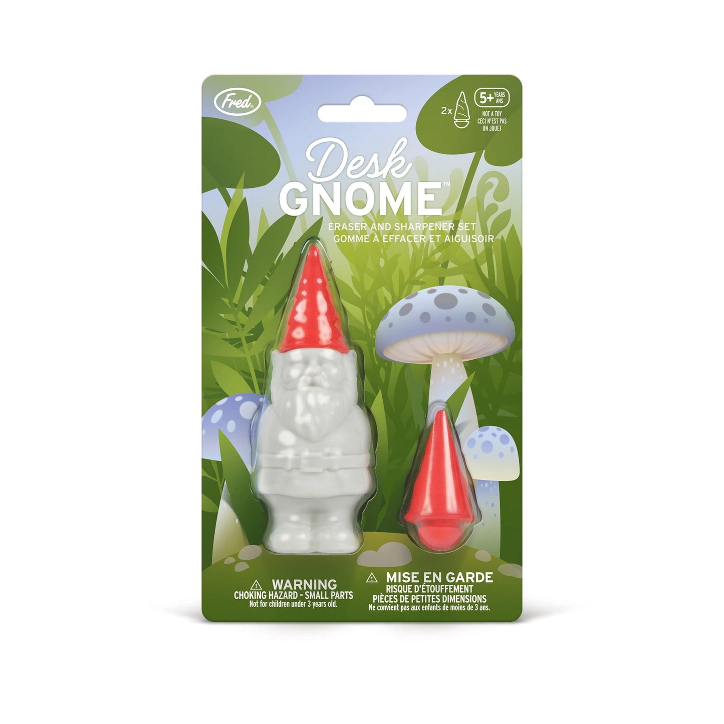 Desk Gnome Sharpener And Eraser Set