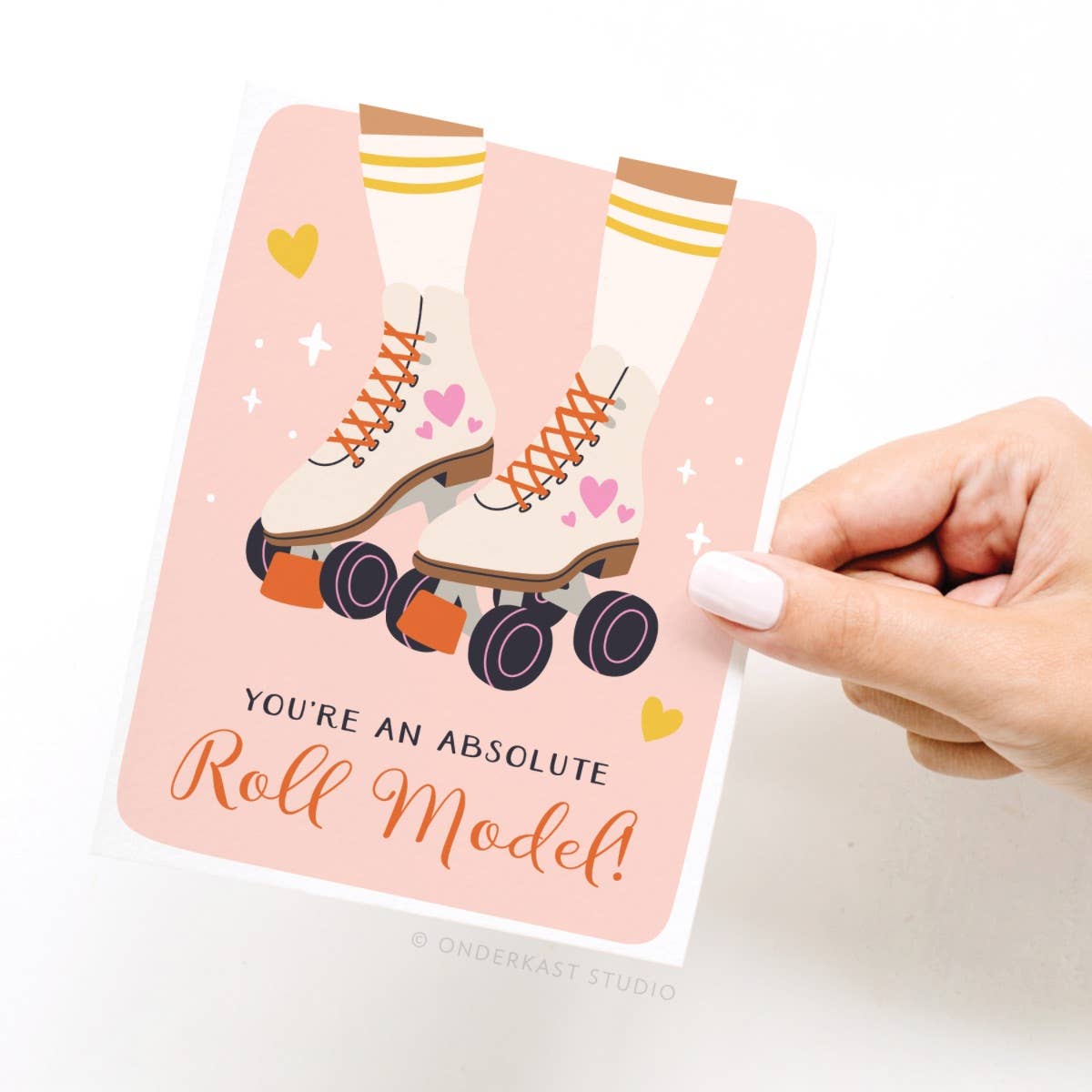 Roll Model Roller Skates Greeting Card