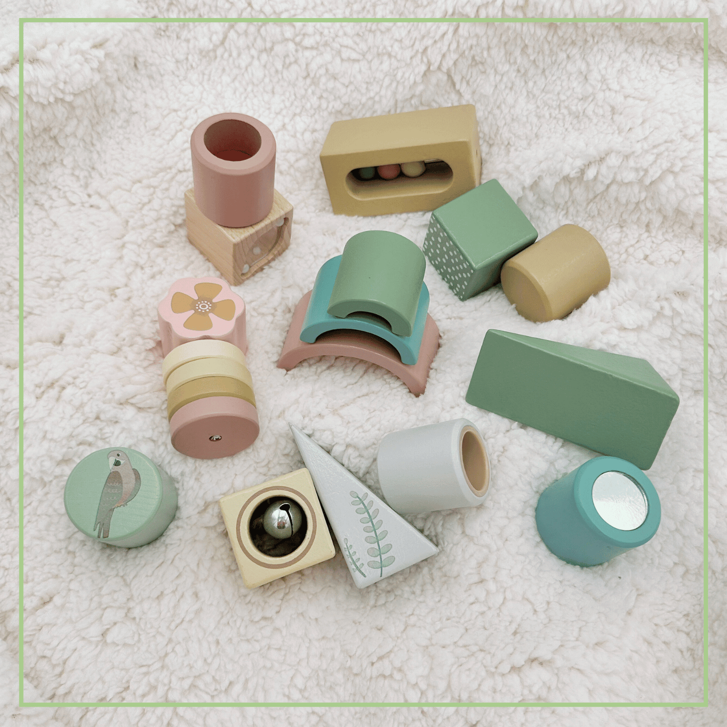 Montessori Wooden Activity Blocks