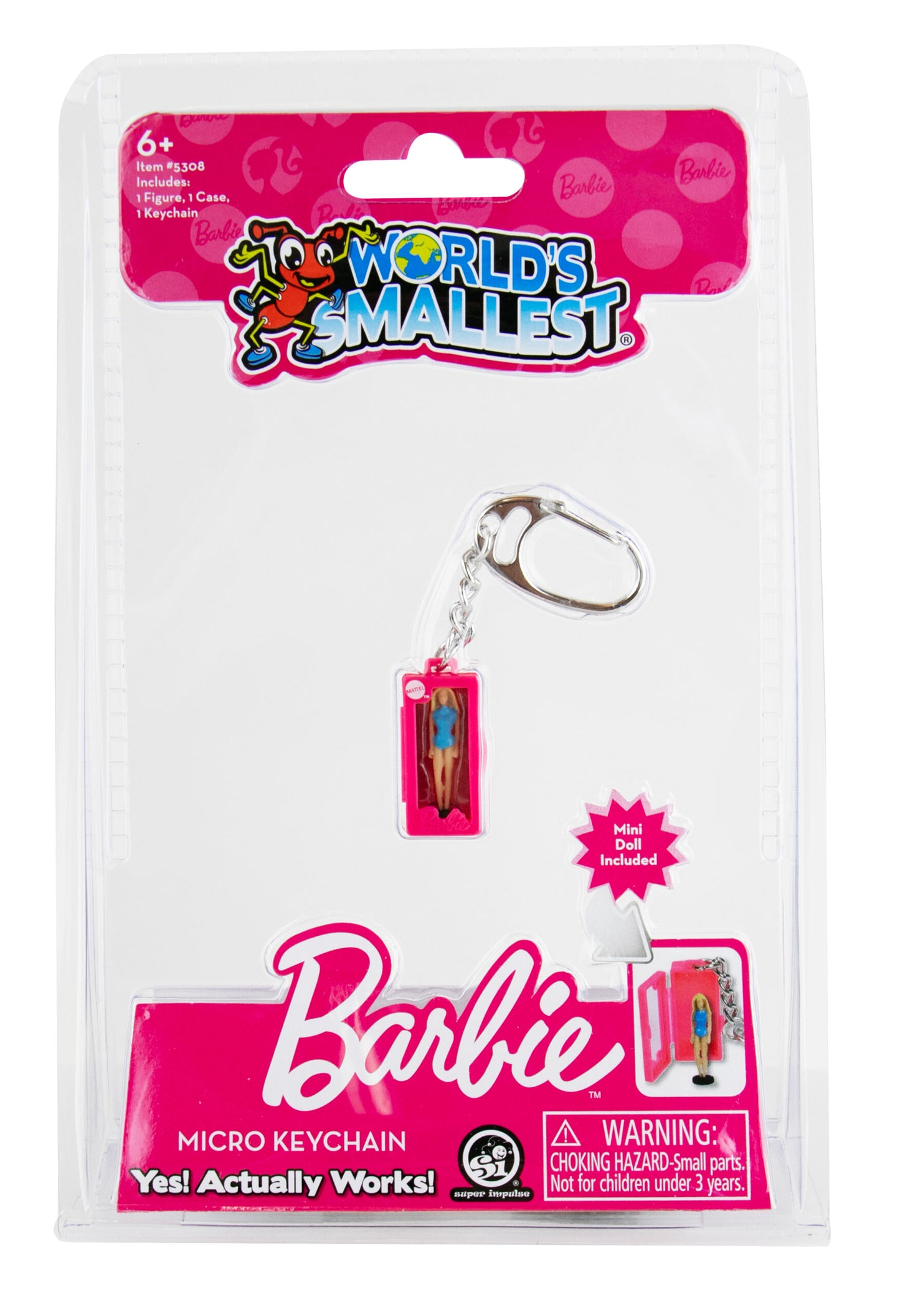 World's Smallest Barbie Mini Case Keychain