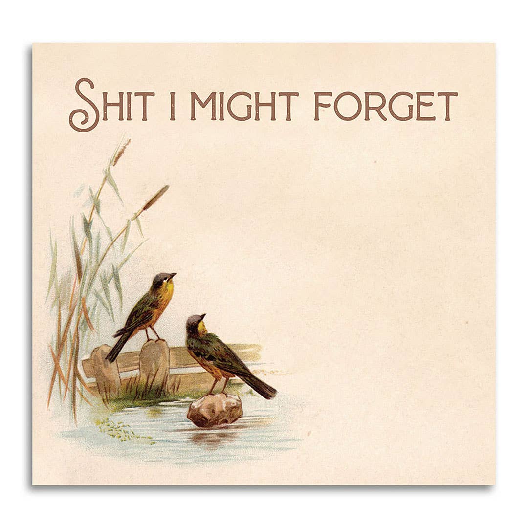 Shit I Might Forget - Sticky Note Pad