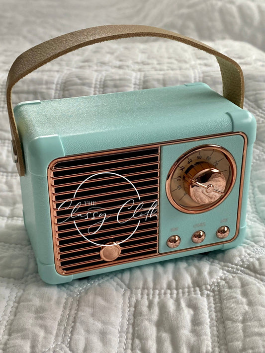 Retro Radio Wireless Speaker - Mint