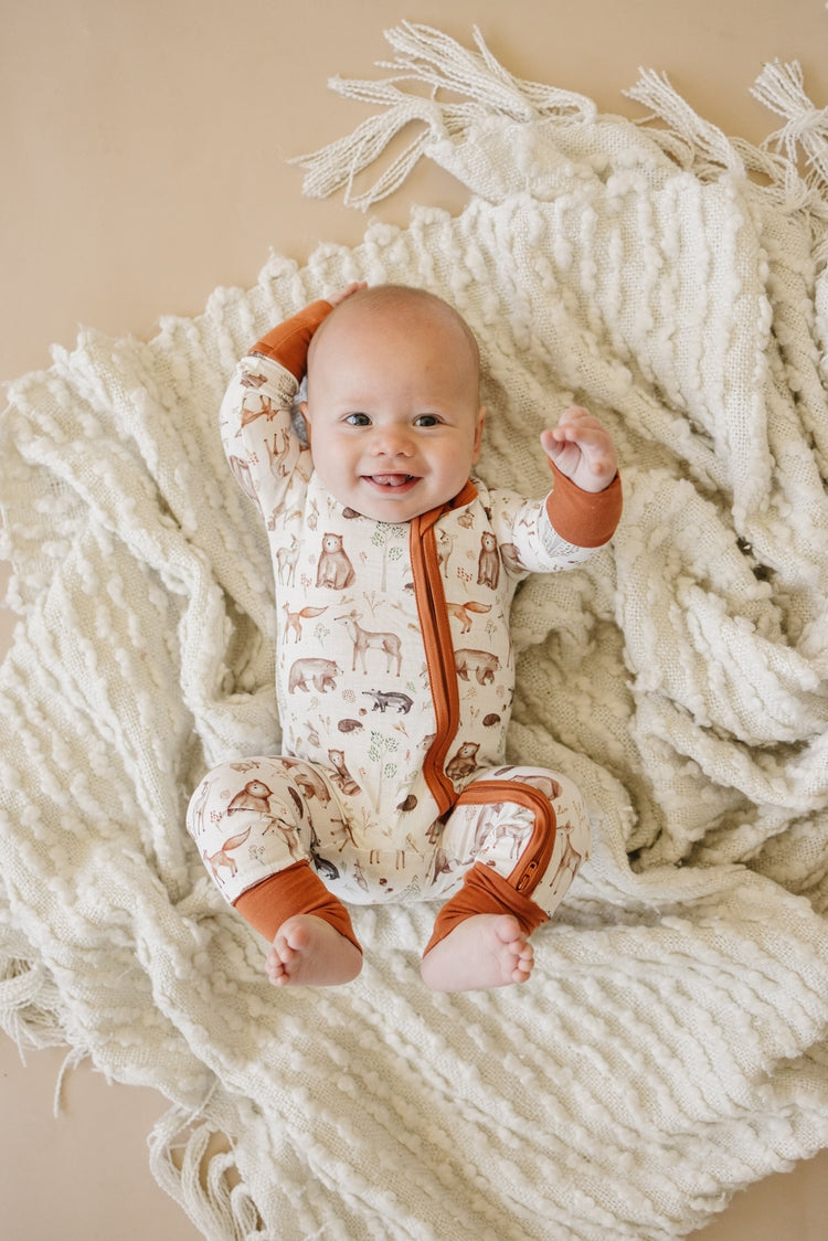 Forest Woodland Bamboo Zippy Pajamas