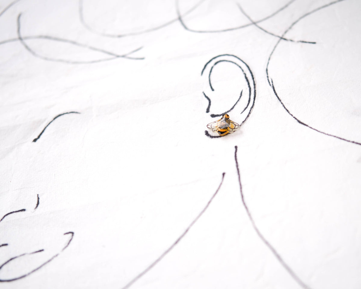 Bee Earrings | Honeybee Insect Bumblebee Studs