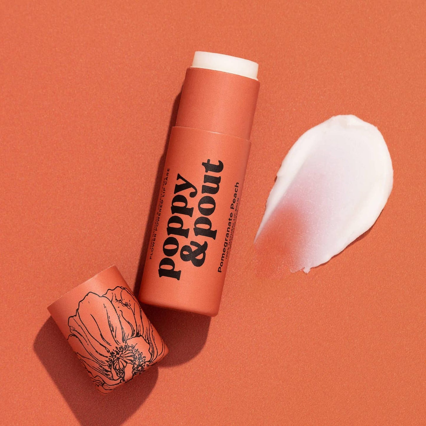 Pomegranate Peach Poppy & Pout Lip Balm