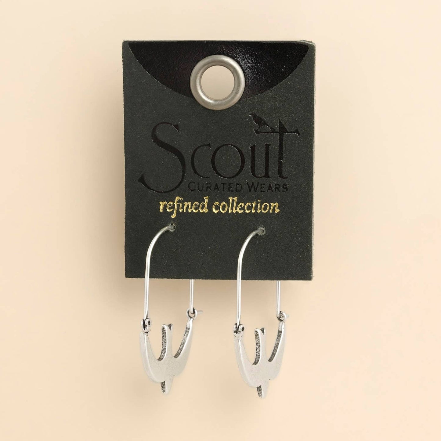 Refined Icon Earring - Swallow Hoop/Silver