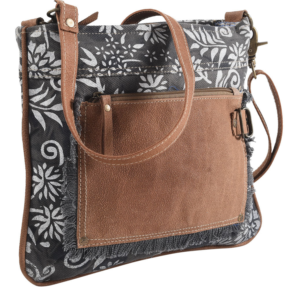 Crossbody Bag With Leather Phone Pocket