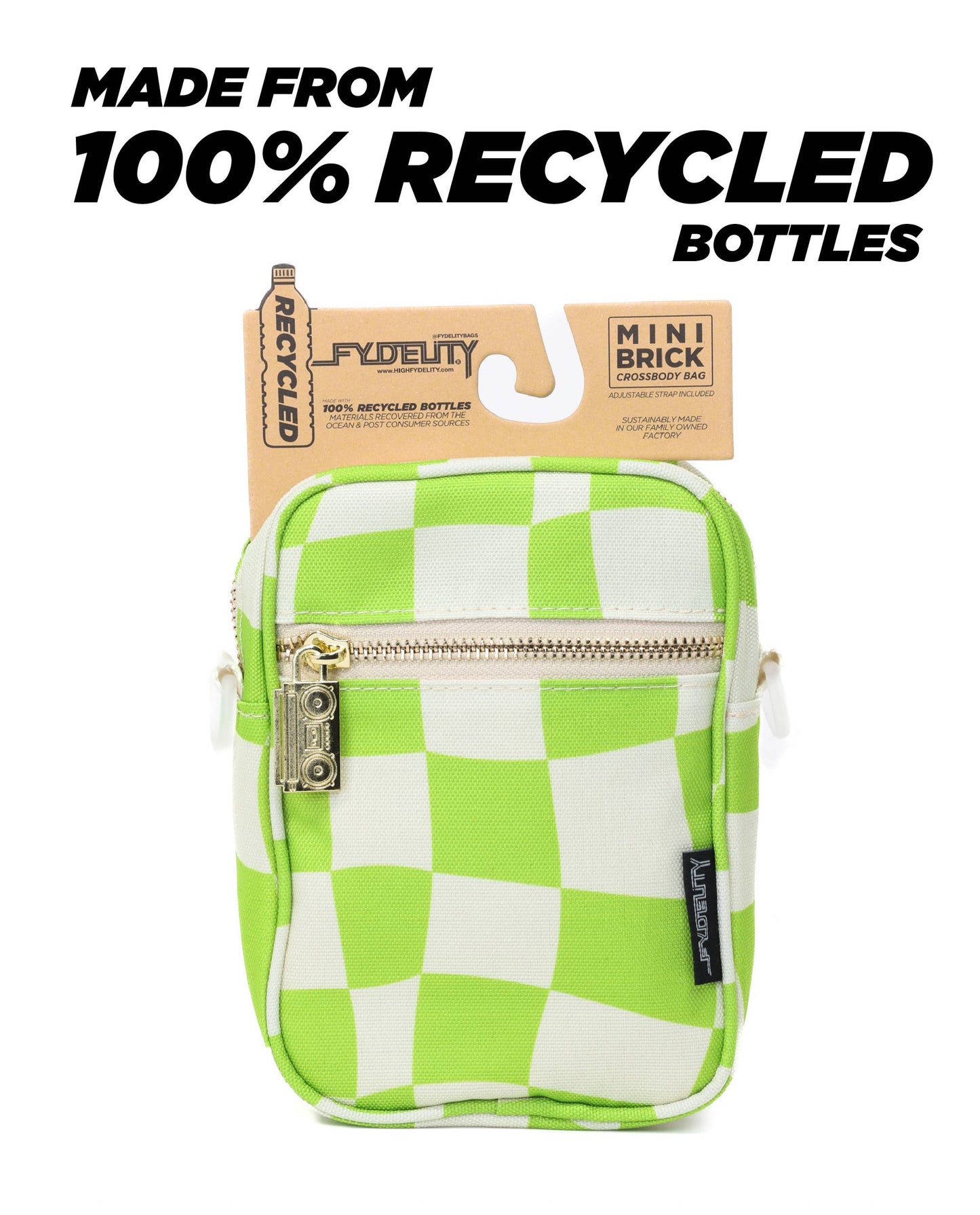 Groovy Green Mini Brick Bag