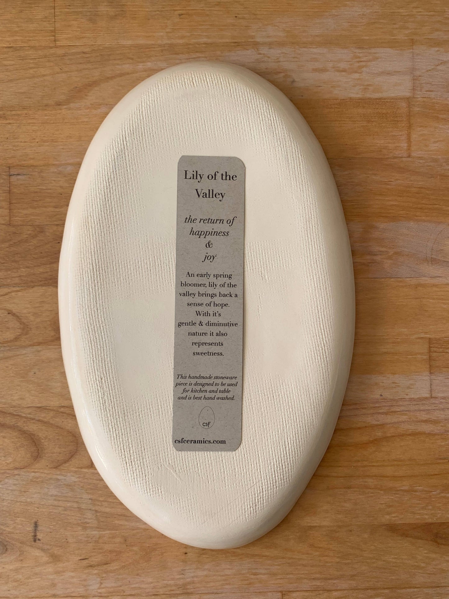 Oval Platter: Sage