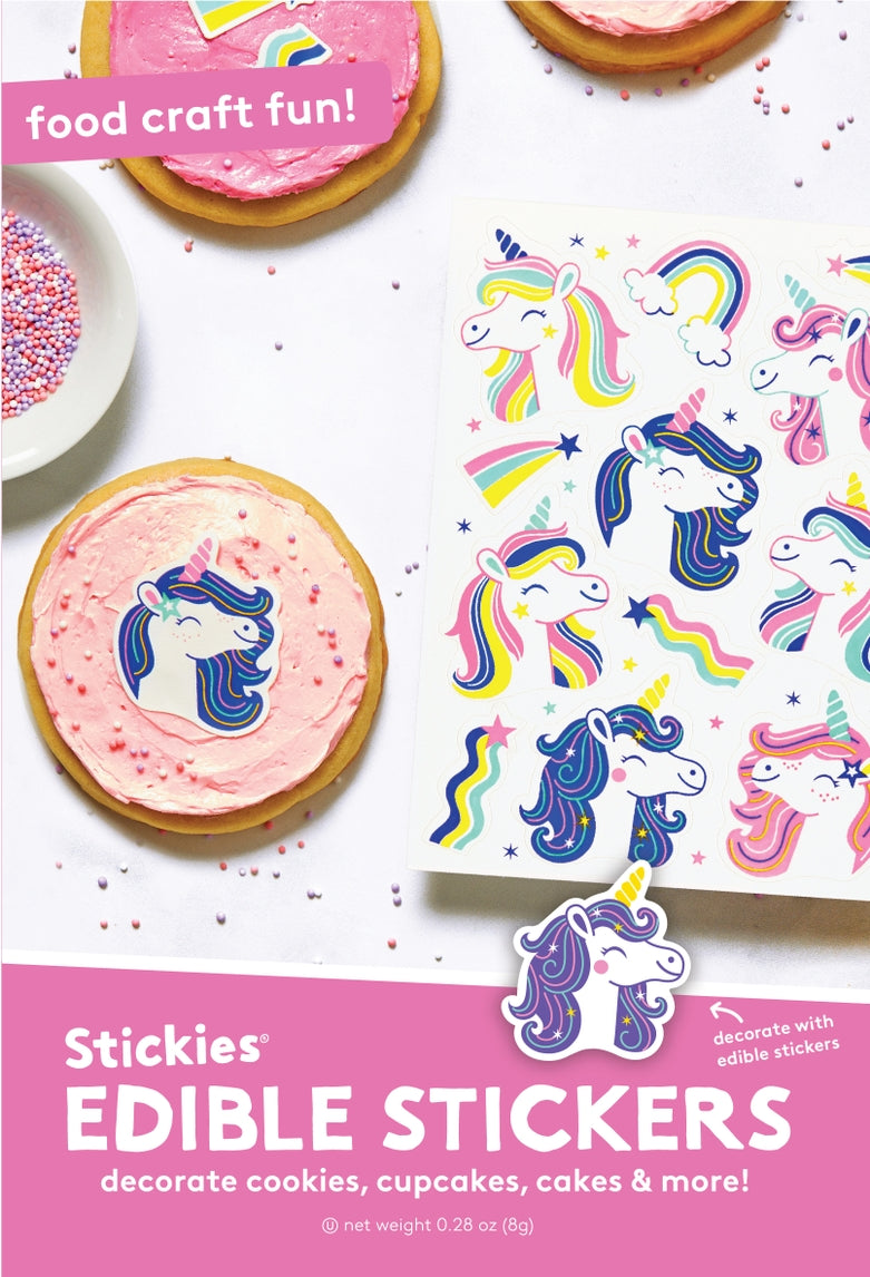 Unicorn Rainbow Edible Cookie & Cupcake Toppers