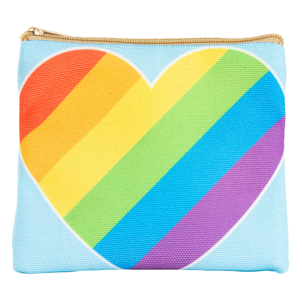 Rainbow Heart Coin Purse