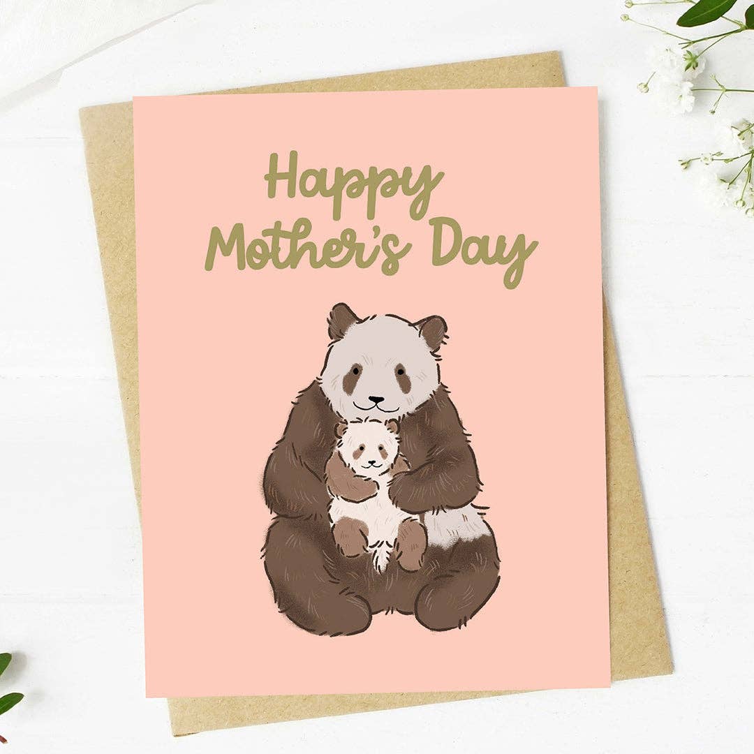 Panda & Cub Happy Mother's Day Card