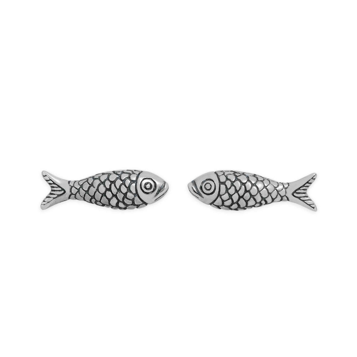 Sterling Silver Sardine Post Earrings 12x4mm