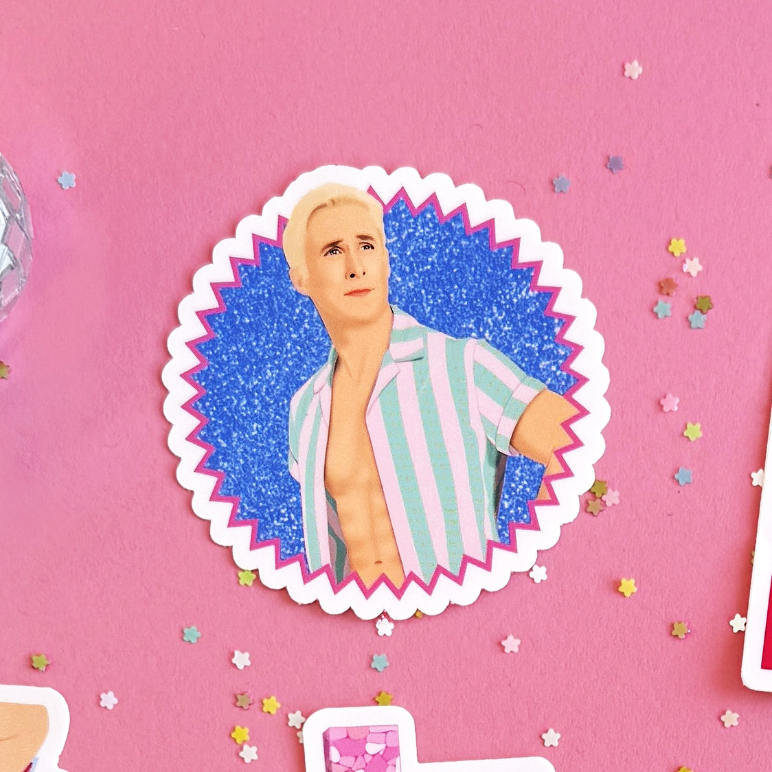 Barbie Movie Ken Ryan Gosling Sticker