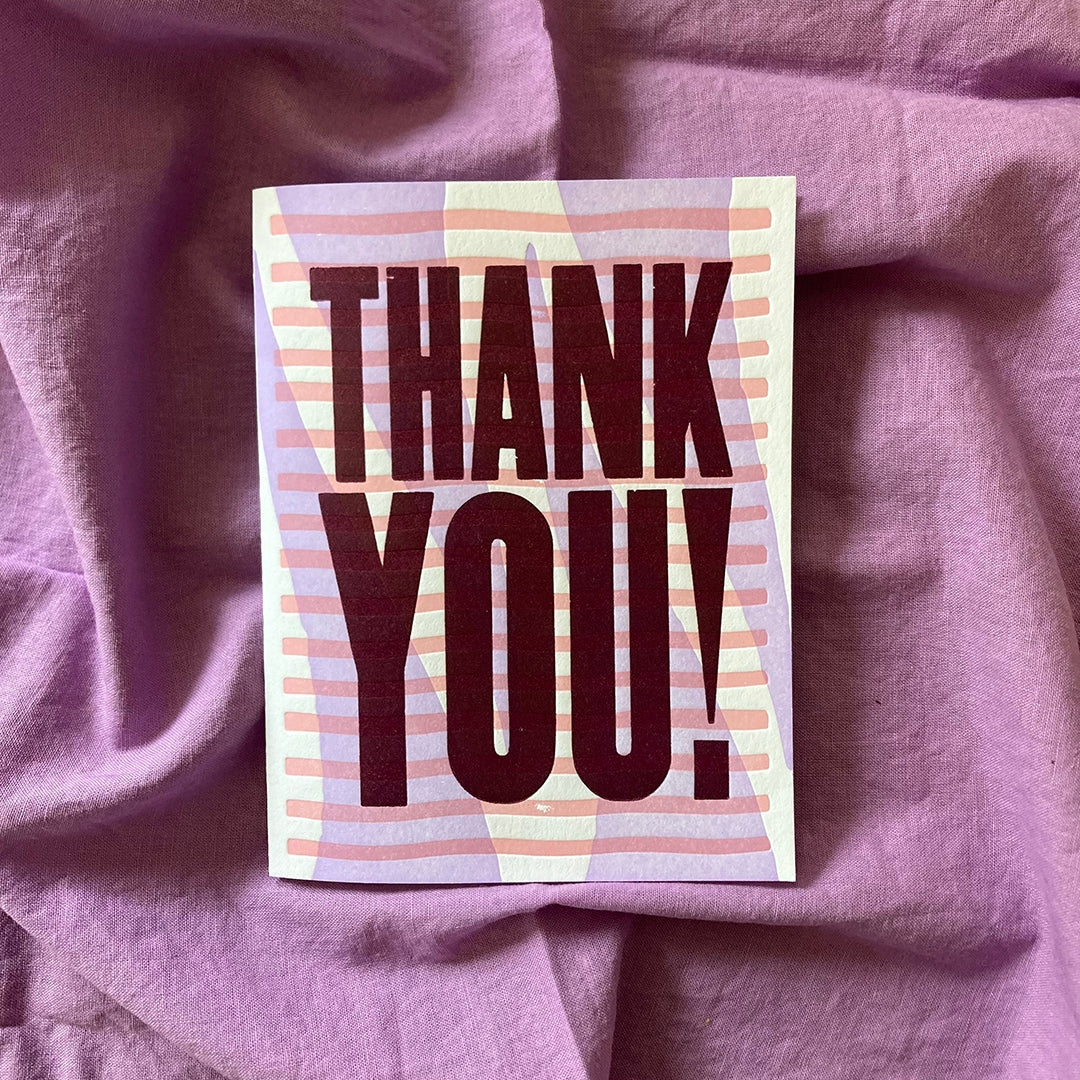 Thank You! Letterpress Card