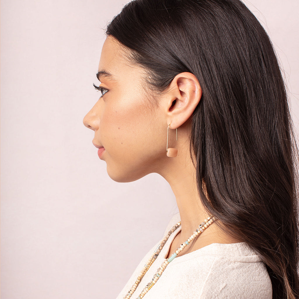 Floating Stone Earrings