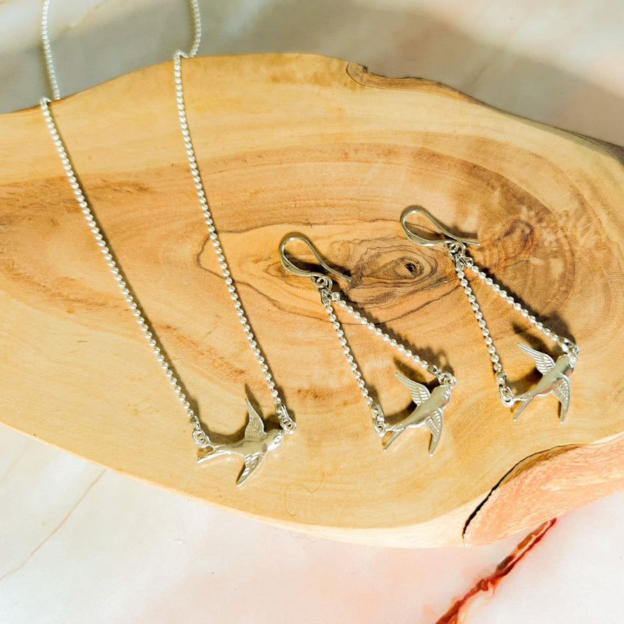 Silver Bird Necklace