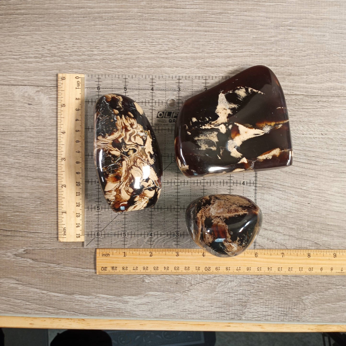 Indonesian Black Amber Freeform for Crystal Shops