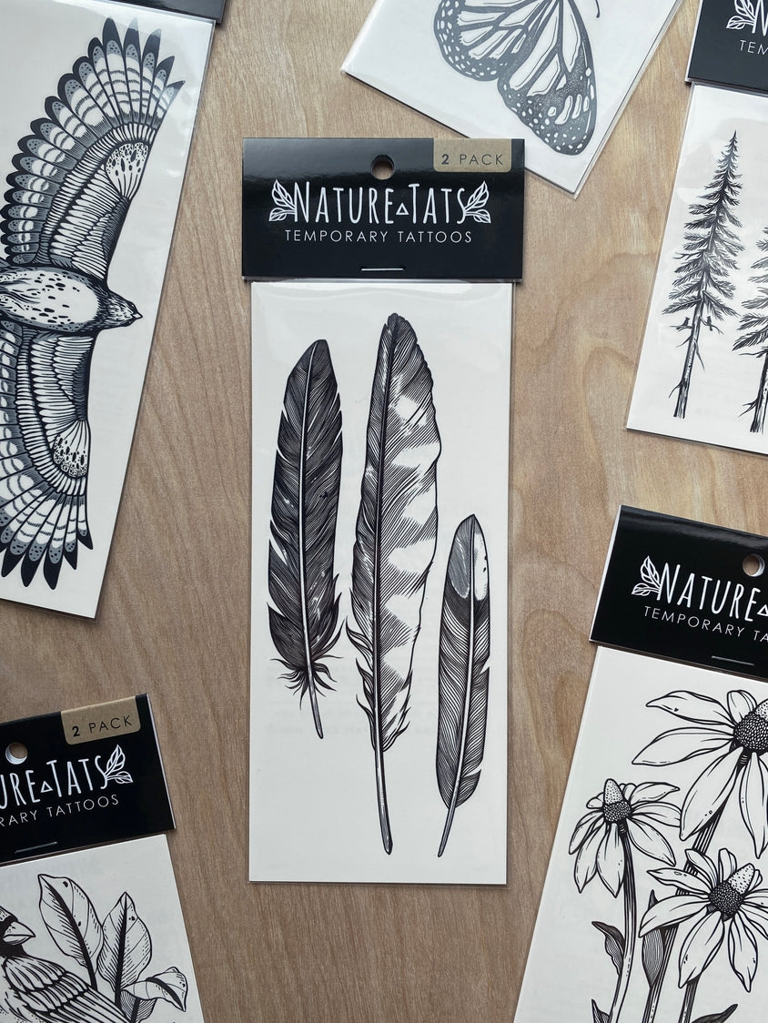 Feather Finds Temporary Tattoo 2-Pack