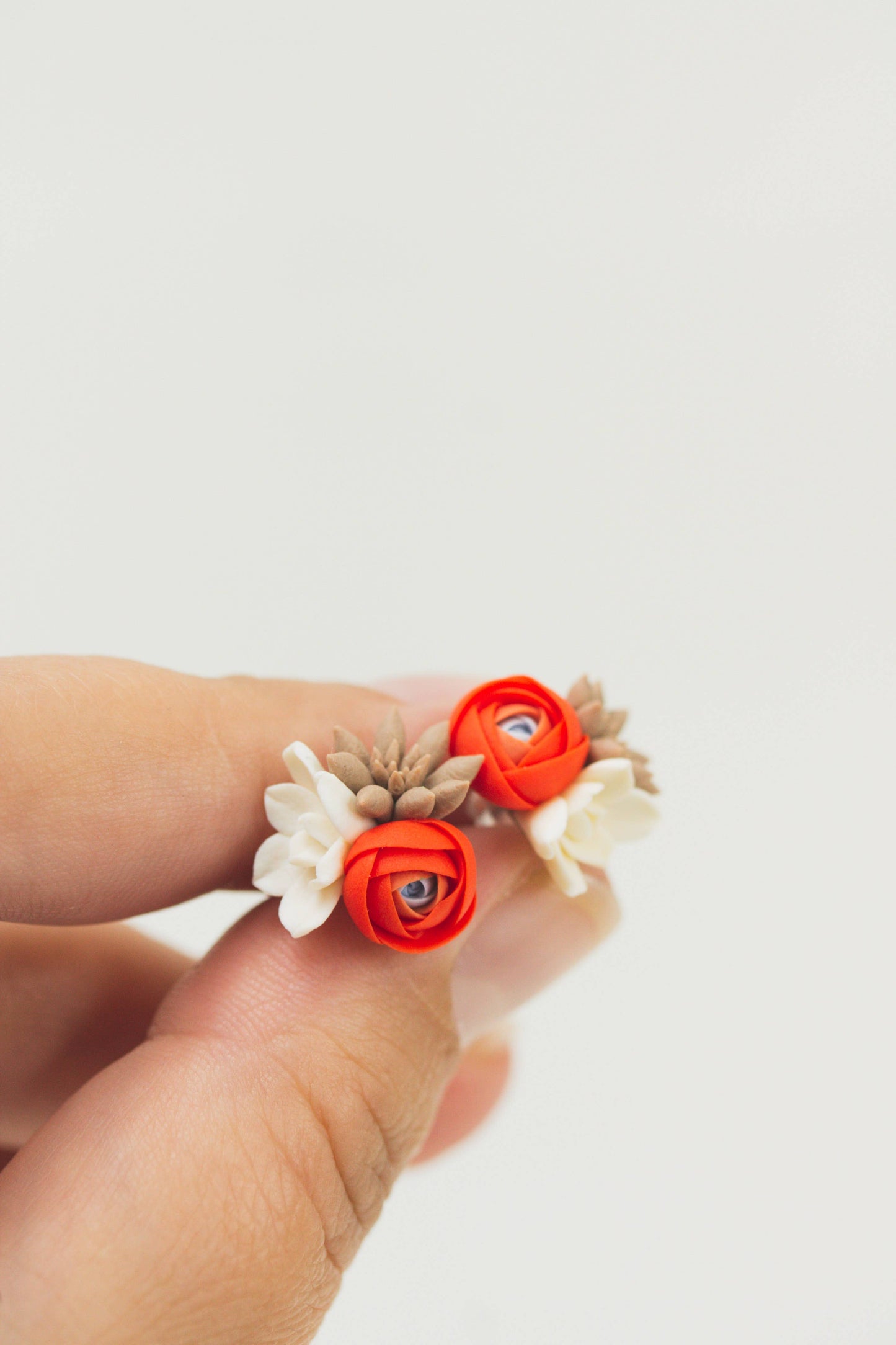 Handcrafted Succulent Jewelry – Comfortable Stud Earrings