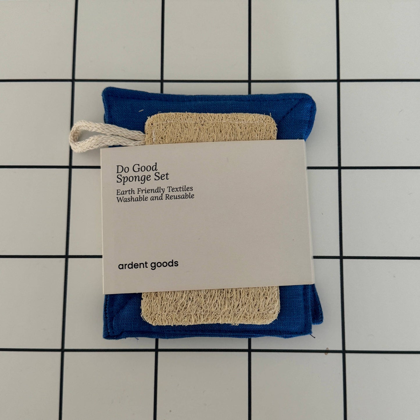 Linen Reusable Kitchen Sponge Eco