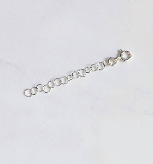 Sterling silver necklace extender 