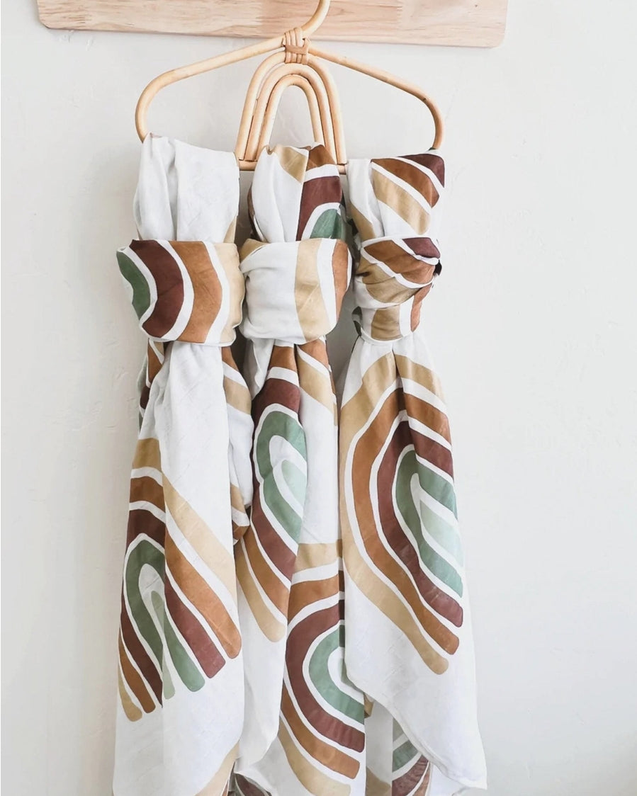 Earthy Muslin Blanket by Lucky Panda Kids