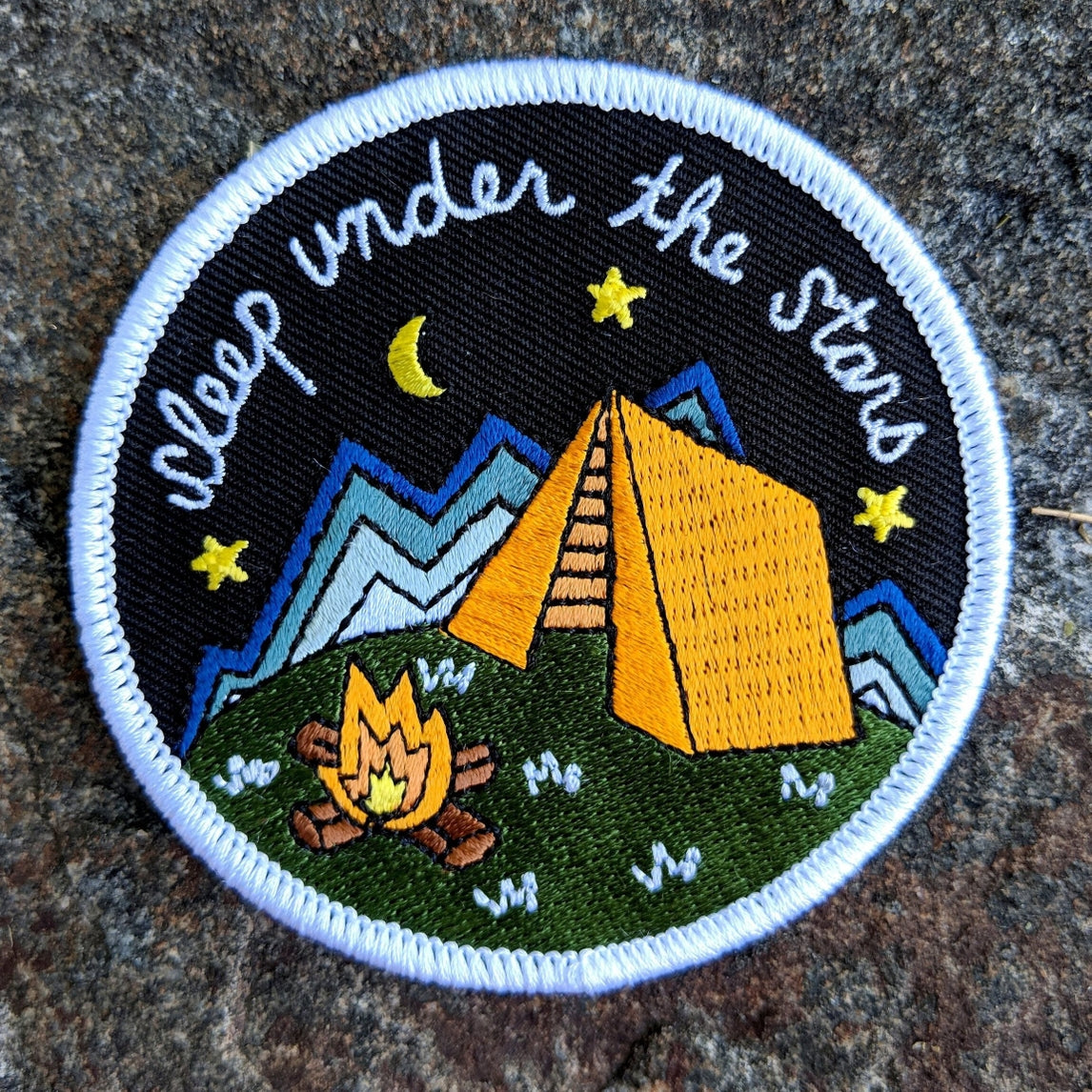 Sleep Under The Stars Circle Iron-on Patch