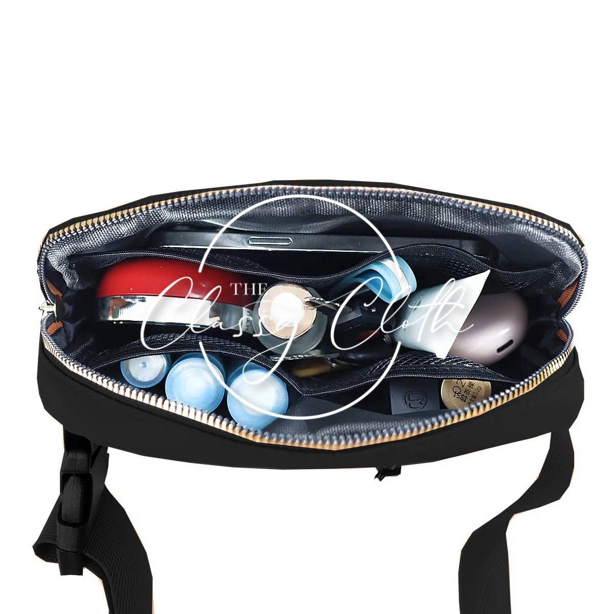 Nylon Belt Bag- Black