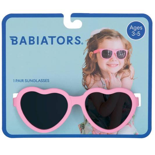 Pink Heart Shaped Kids Sunglasses