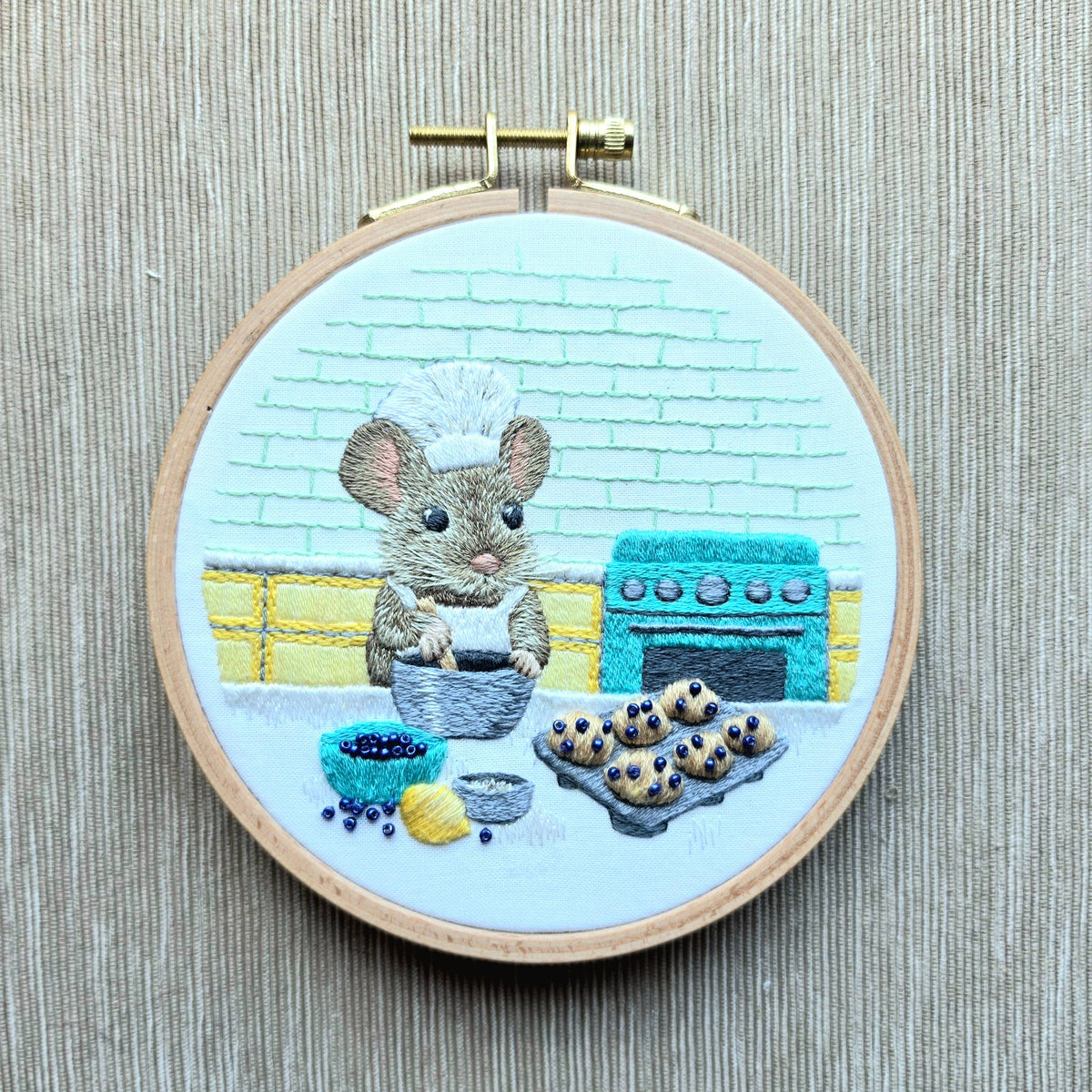 The Muffin Mouse Embroidery Kit