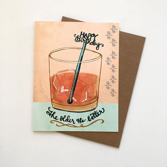 Whiskey Birthday Card