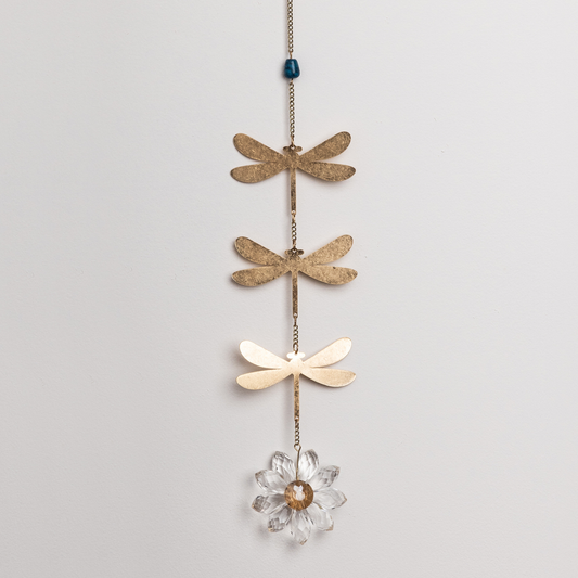 Suncatcher - Dragonfly/Blue Apatite
