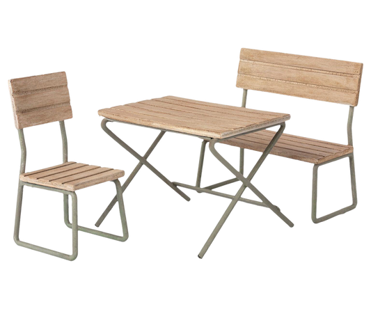 Garden Set Table w/Chair and Bench 11-1113-00