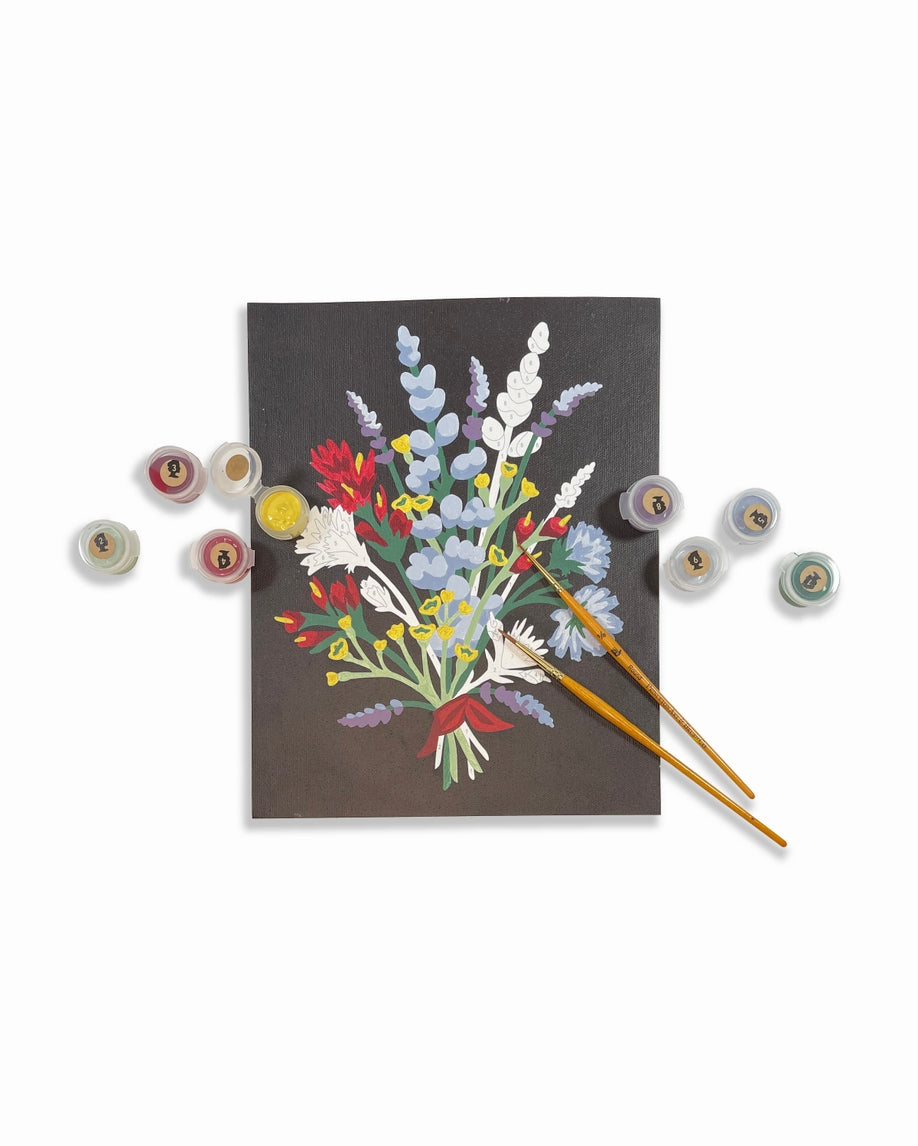 Oregon Wildflower Bouquet Paint-By-Number Kit