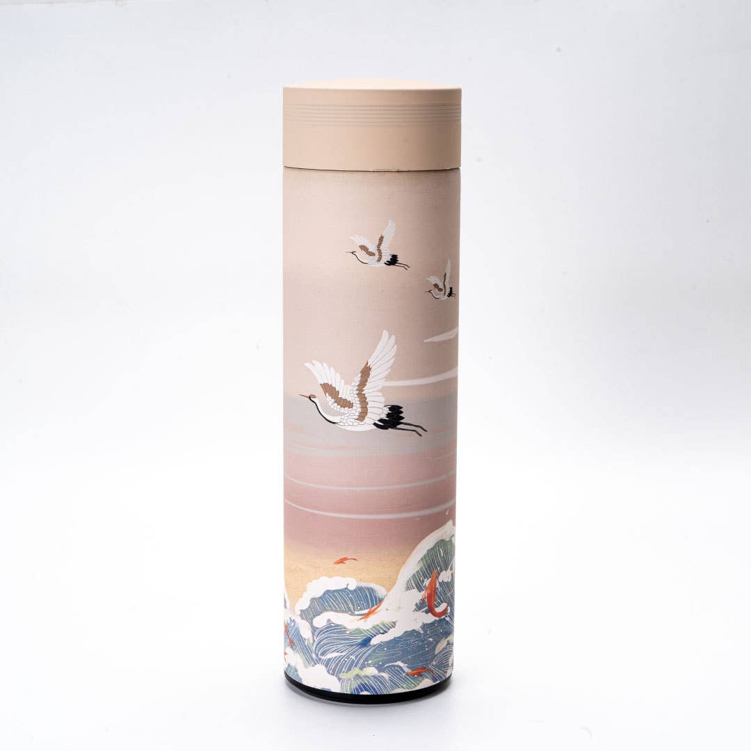Waves And Cranes 17oz Vacuum Insulated Stainless Steel Thermos Flask