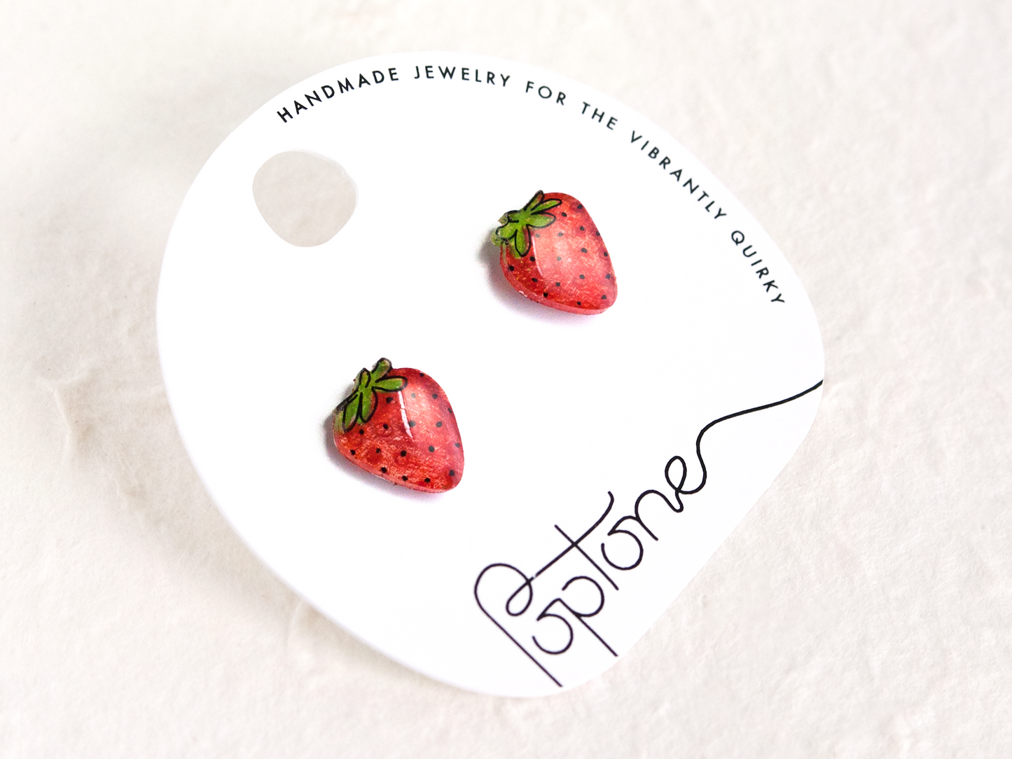 Cute Strawberry Fruit Summer Stud Earrings