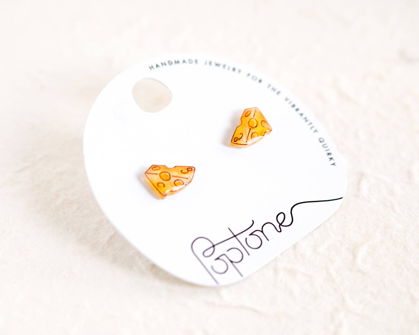 Yellow Cheese Wedge Handmade Cheesy Wisconsin Earrings
