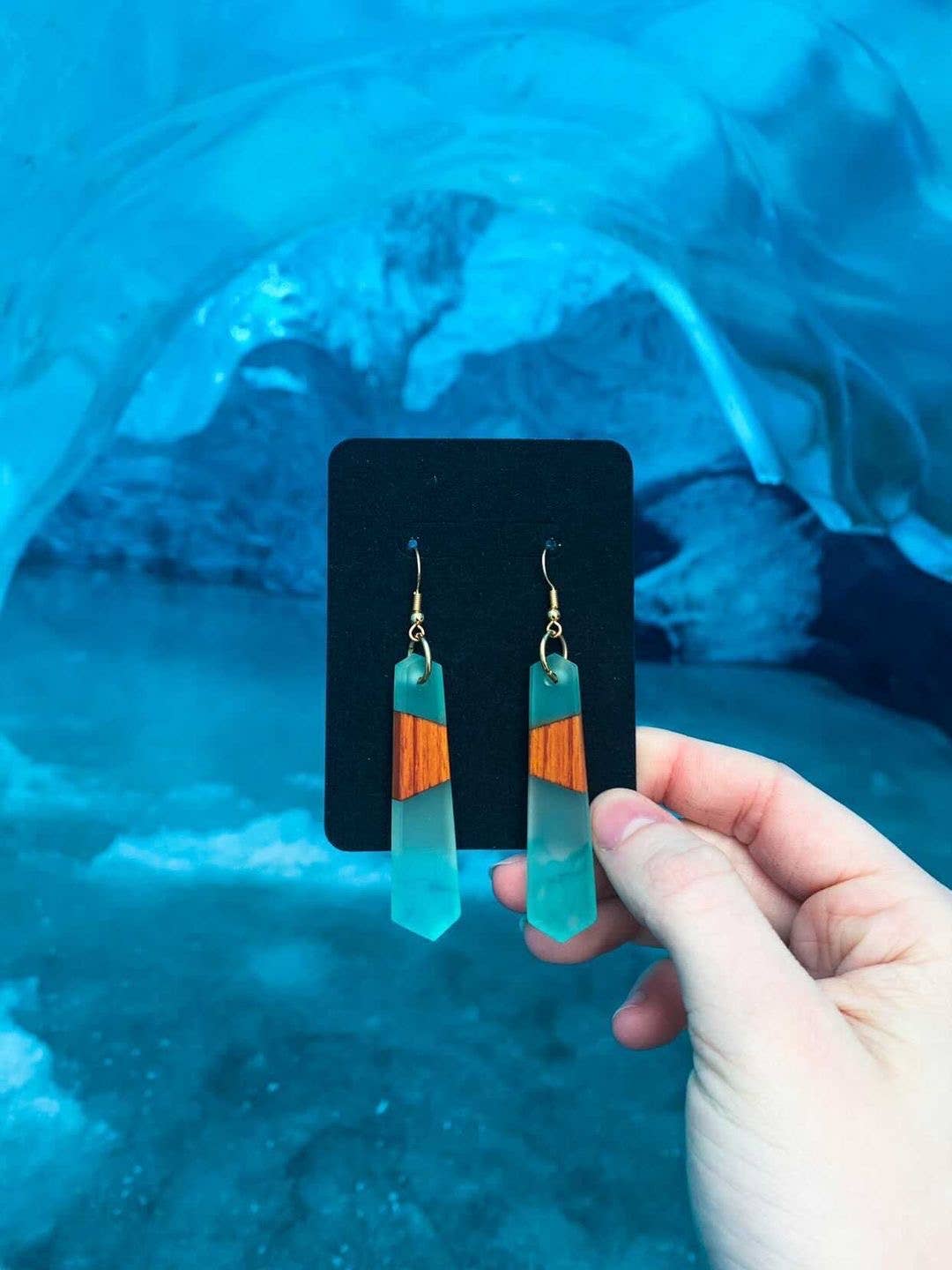 Blue Swirl Earrings