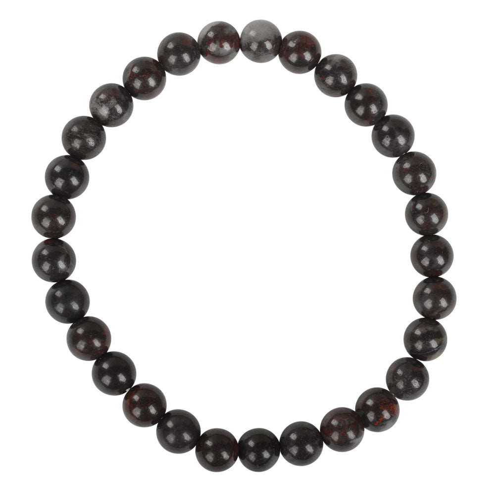 6mm Blood Stone Stretch Bracelet