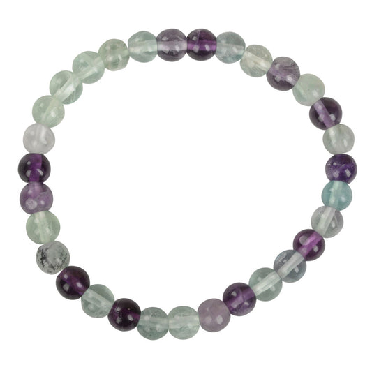 6mm Green Fluorite Stretch Bracelet