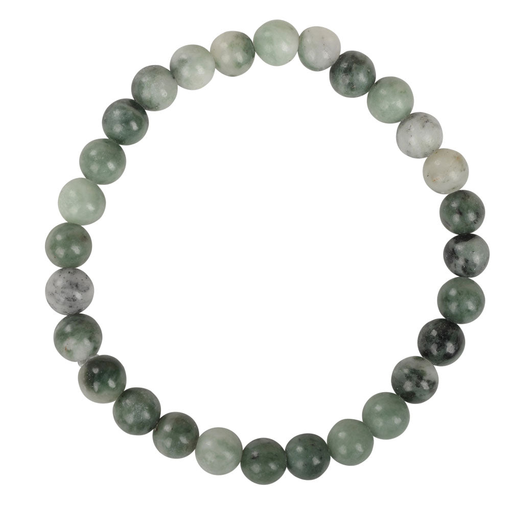 6mm Green Jade Stretch Bracelet