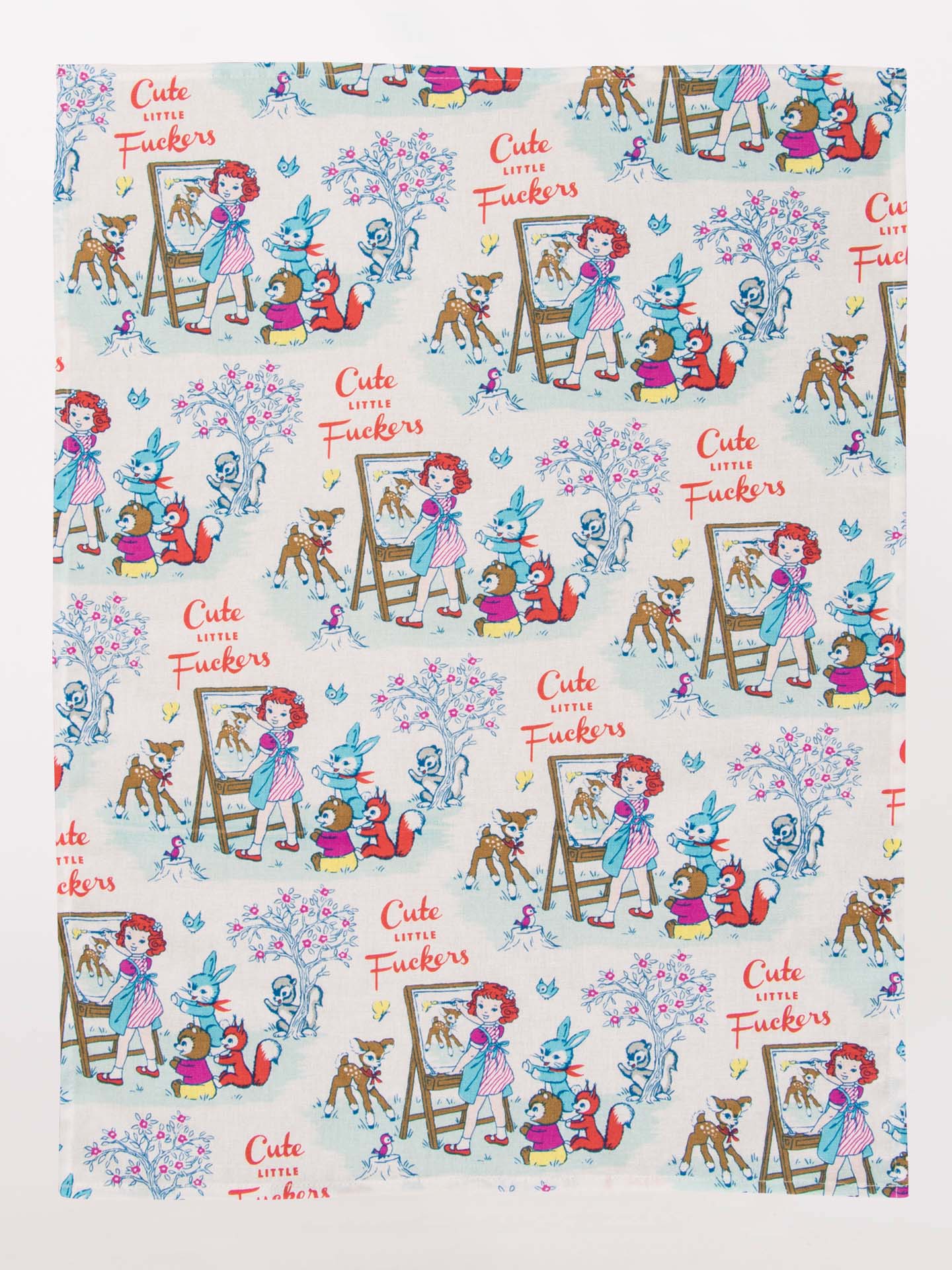 Cute Little Fuckers Printed Dish Towel