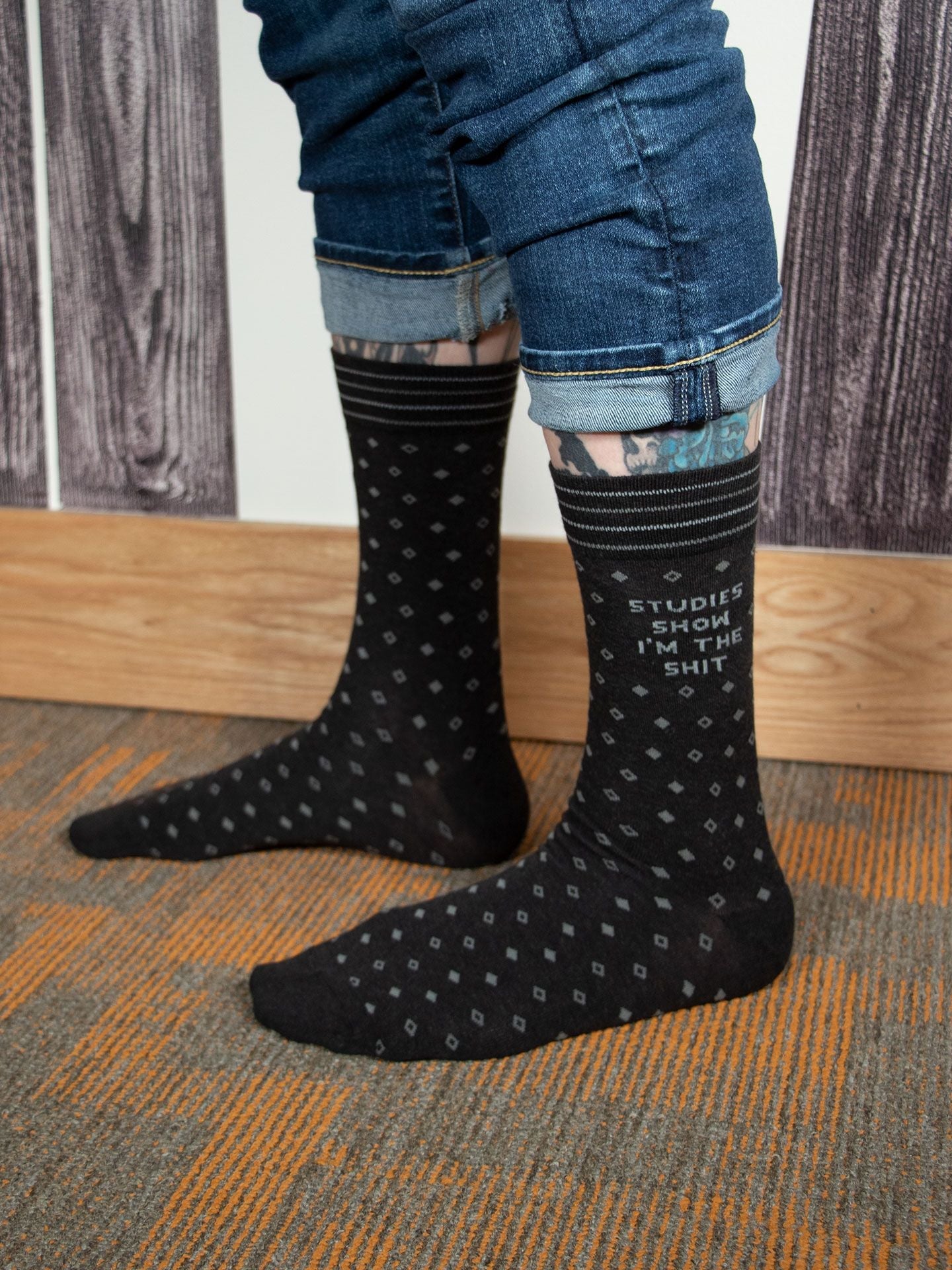 Studies Show I'm The Shit Men's Crew Socks