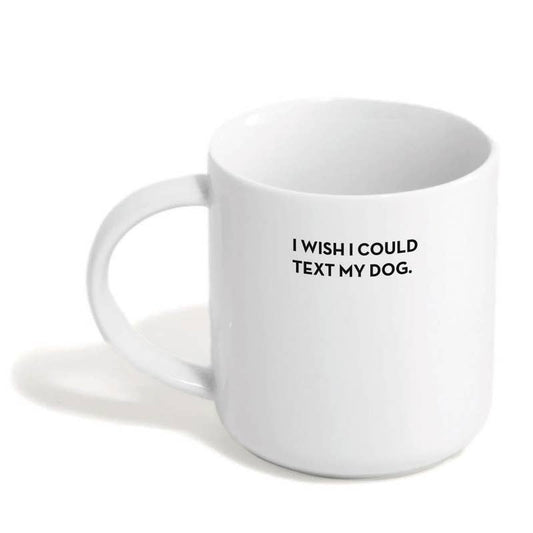 Text Dog Mug